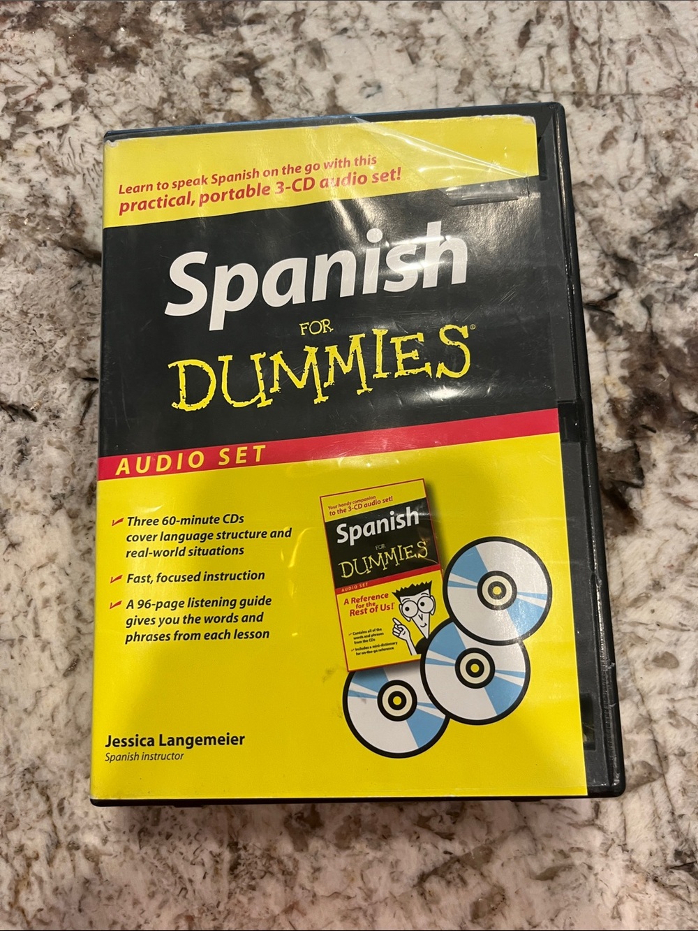 Spanish For Dummies 3-CD Audio Set - Yellow & Black